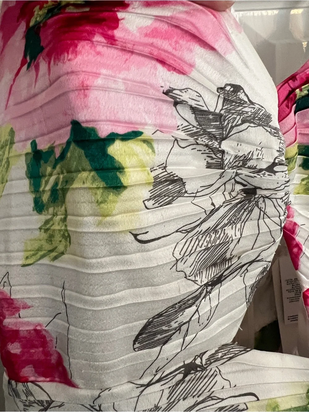 Abercrombie & Fitch Giselle Floral Pleated Tiered Maxi Dress Large NWT